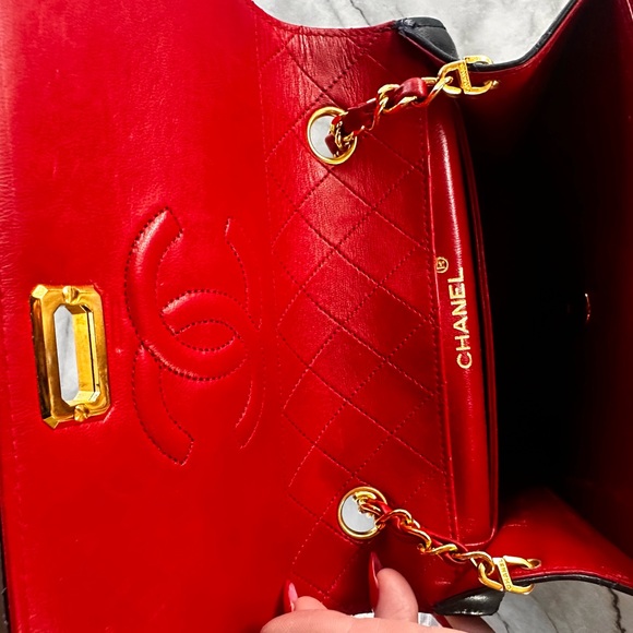 Rare CHANEL CC trapézoid flap bag with wallets - Picture 5 of 14